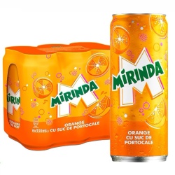 MIRINDA - Bautura Racoritoare cu Suc de Portocale dz. 6x330ml
