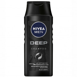 NIVEA Men Deep Black Carbon Sampon pentru Barbati 400ml