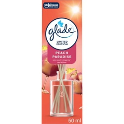 Odorizant de Camera Bete de Ratan GLADE Reed Diffuser - Piersica si Mandarine 50ml
