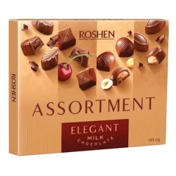 Praline de Ciocolata cu Lapte ROSHEN Asortate 145g