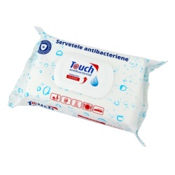 Servetele Antibacteriene pentru Maini si Suprafete TOUCH 70buc