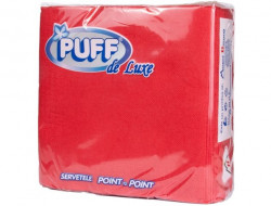 Servetele de Masa Colorate PUFF / MP Rosii 33x33cm 2str 40buc