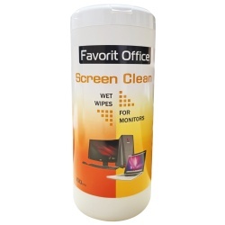Servetele Umede pt. Curatat Monitorul FAVORIT OFFICE 100buc