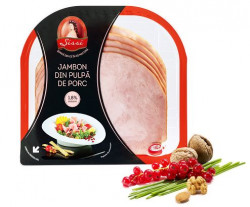 Sunca din Pulpa de Porc Feliata cu 1.5% Grasime SISSI CAROLI 170g