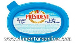 Unt 40% PRESIDENT Light (Albastru) 250g - Img 2