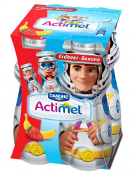 Actimel Capsuni si Banane DANONE 4x100g