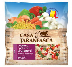 Amestec de Legume Congelate cu Orez si Ciuperci CASA TARANEASCA 400g - 07109000