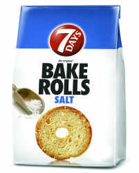Bake Rolls 7 DAYS Rondele de Paine Crocanta cu Sare 70g - Img 1