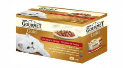 Bucati de Carne pt. Pisici GOURMET Gold csv. 4x85g