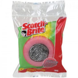 Burete de Sarma - Spirala de Inox invelita in Burete SCOTCH BRITE Profesional 1buc
