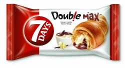 Croissant 7 DAYS Double Max cu Crema de Vanilie si Cacao 80g