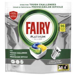 Detergent Capsule pentru Masina de Spalat Vase FAIRY Platinum - All In One 96buc - Img 1
