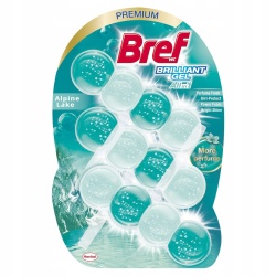 Dezinfectant Odorizant Gel Pentru Vasul de Toaleta BREF Brilliant - Alpine Lake 3x42g
