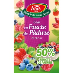 FARES Ceai cu Fructe de Padure 50% 20x2g