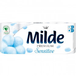 Hartie Igienica Alba MILDE Premium Sensitive 3 straturi 8 role