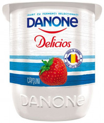 Iaurt cu Fructe DANONE Delicios Capsuni 125g