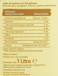 Lapte 3.5% NAPOLACT 1L