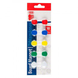 Magneti Rotunzi Colorati pentru Whiteboard 15mm ICO 10buc