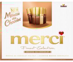 MERCI Mini Tablete de Ciocolata Asortata Cutie Mousse Au Chocolat 210g - Img 1