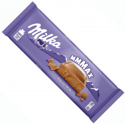 MILKA XXL Ciocolata cu Lapte Alpin - Tableta Mare 250g - Img 2