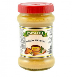 Mustar cu Hrean PAPALITO 300g