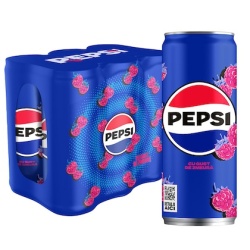 PEPSI Cola Twist Zmeura - Bautura Racoritoare cu Aroma de Zmeura dz. 6x330ml