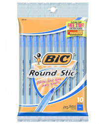 Pix Albastru BIC Round Stic Classic 1mm 8buc