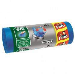 Saci Menajeri Albastri cu Inchidere FINO Easy-Pack 60L 60x67cm 20buc