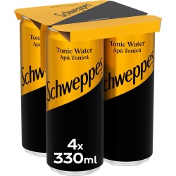 SCHWEPPES Apa Tonica doza 4x330ml