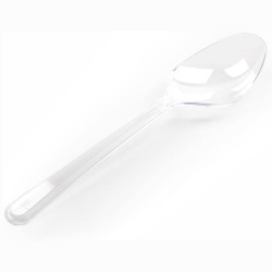 Set Lingurite Transparente Reutilizabile 50buc