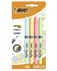 Text Marker Evidentiator Pastel 4 Culori BIC 4buc