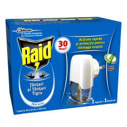 Aparat Electric cu Rezerva Lichida Anti Tantari RAID Liquid 21ml
