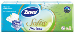 Batiste Igienice Antibacteriene ZEWA Protect 4 Str. 10x9buc - Img 1