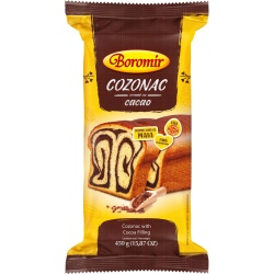 BOROMIR Cozonac cu Crema de Cacao (folie) 450g