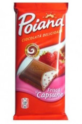 Ciocolata cu Crema de Capsuni POIANA 80g
