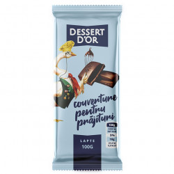 Cuvertura Ciocolata de Menaj Tableta cu Lapte DESSERT 400g