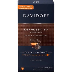 DAVIDOFF Capsule Nespresso Espresso 57 Ristretto 10x5.5g