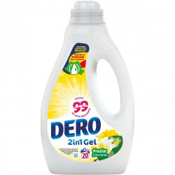 Detergent Lichid Automat pentru Rufe DERO 2in1 Gel Frezie si Flori de Tei 1L - 20 Spalari