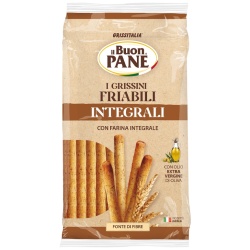 Grisine Integrale cu Ulei de Masline Extravirgin GRISSITALIA Buon Pane 350g