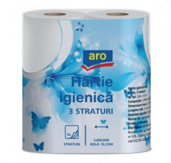 Hartie Igienica Alba ARO 3str. 4buc