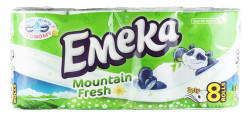 Hartie Igienica EMEKA Mountain Fresh 3str. 8buc - Img 2