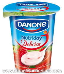 Iaurt cu Fructe DANONE Delicios Capsuni 400g - Img 3