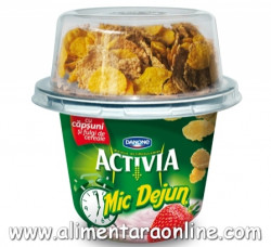 Iaurt DANONE Activia Mic Dejun Capsuni si Cereale 168g - Img 2