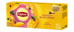 LIPTON Infuzie Ceai de Mango si Coacaz Negru 20 plicuri