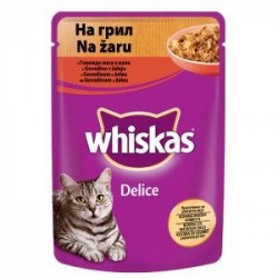 Mancare Umeda pentru Pisici WHISKAS Adult Plic cu Vita 85g