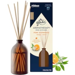 GLADE Aromatherapy Reed Diffuser – Pure Happiness – 80 ml combină prospețimea citrică a portocalei cu nota florală luminoasă a neroli‑ului, creând un parfum optimist, echilibrat și reconfortant. Formula inspirată din aromaterapie este concepută pentru a r