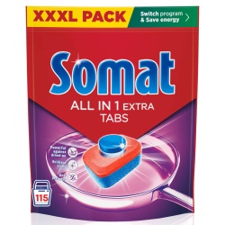 Pastile pentru Masina de Spalat Vase SOMAT All in One 115buc