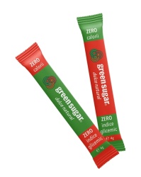 REMEDIA Green Sugar Indulcitor Sticks din Stevia si Eritritol 100x4g - Img 2