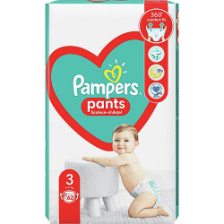 Scutece PAMPERS Pants (3, Midi, 6-11Kg) 62buc - Img 1