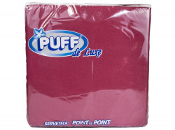 Servetele de Masa Colorate PUFF Rosii 38x38cm 2str 20buc - Img 2
